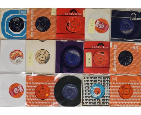 7" PSYCH/MOD/BEAT - UK ISSUED 45s CHIEFLY DATING FROM 1965-1969. Exceptional selection of 31 x 45s loaded with monsters! Arti