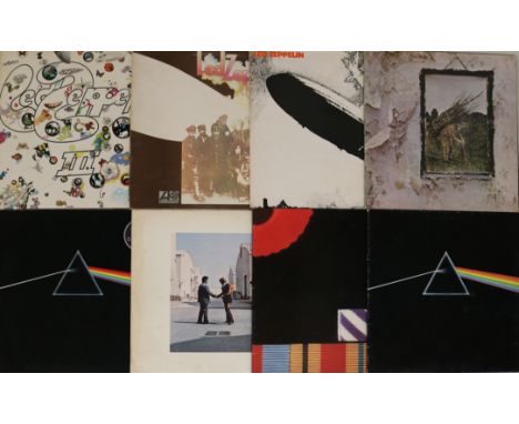 LED ZEPPELIN/PINK FLOYD - CLASSIC LPs. Wicked bundle of 8 x LPs with early pressings included. Titles are Led Zeppelin (x4) -