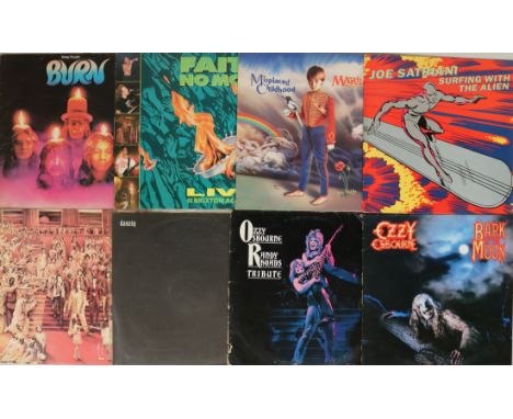HEAVY ROCK/POP LPs. Excellent collection of 38 x (mainly) LPs. Artists/titles include Deep Purple - Burn, Faith No More - Liv