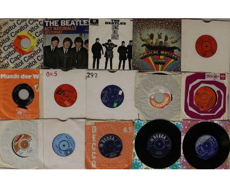 60s ARTISTS WITH THE BEATLES & RELATED - 45s. Smashing collection of around 250 x 7". To include 42 x 7"/EPs featuring The Be