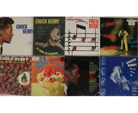 CHUCK BERRY - LPs. Havin' a session with Chuck now with 16 x fantastic LPs including early US Chess pressings. Titles include