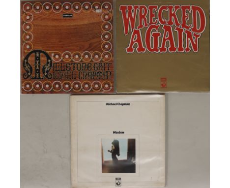 MICHAEL CHAPMAN. Marvelous selection of 3 x original UK LPs featuring the proud Yorkshireman. Titles are Wrecked Again (EMI H