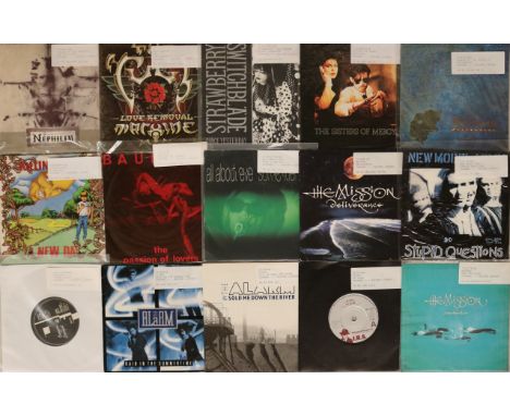 GOTH/INDIE 7". Moody collection of over 60 x ace 7". Artists/titles include Bauhaus - The Passion Lovers, Killing Joke - A Ne