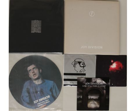 JOY DIVISION AND RELATED. Pleasurable selection of 2 x LPs, 1 x picture disc and 3 x 7". Titles are Unknown Pleasures (UK ori