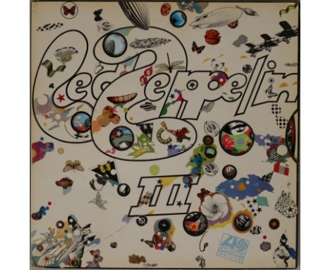 LED ZEPPELIN - III (1ST UK PRESSING LP 2401002). A neat 1st UK pressing of the classic 1970 LP (UK plum Atlantic 2401002). Wi