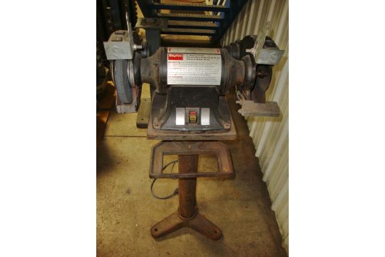 Dayton 8 Bench Grinder On Pedestal 3 4hp Model 4z909c 120v