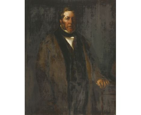 John Calcott Horsley RA (1817-1903)PORTRAIT OF PHILIP WILLIAMS (b.1798) OF WEDNESBURY OAK IRON WORKS, THREE-QUARTER LENGTH, I
