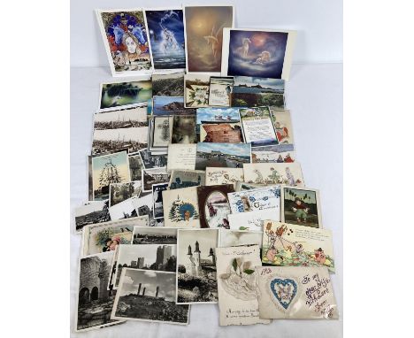 A collection of vintage and modern postcards and greeting cards. To include Edwardian examples and RP's. Subjects include Bri