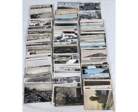 330+ assorted Victorian &amp; Vintage British postcards to include RP's. 