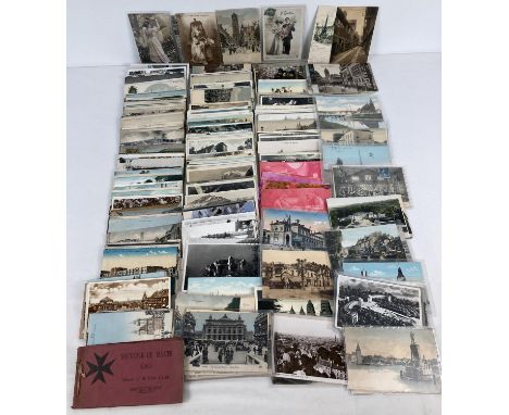 200+ assorted Edwardian &amp; vintage foreign postcards, mostly European. To include cards from: France, Germany, Belgium, Th