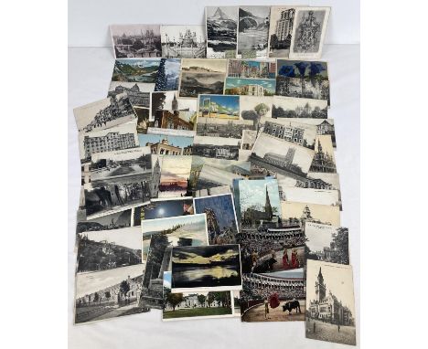 A collection of Edwardian and vintage European and world postcards. To include Spanish bullfighting, French and Swiss rural s