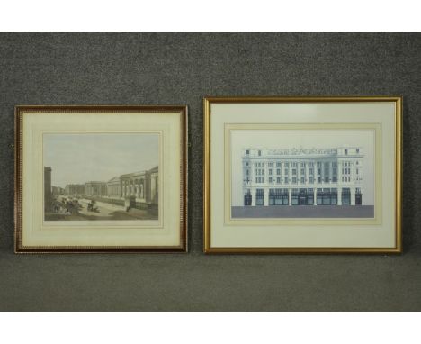 Andras Kaldor (Hungarian 1938-2022) 'Liberty &amp; Co, Regent Street, 1989', lithograph, signed lower right, together with a 