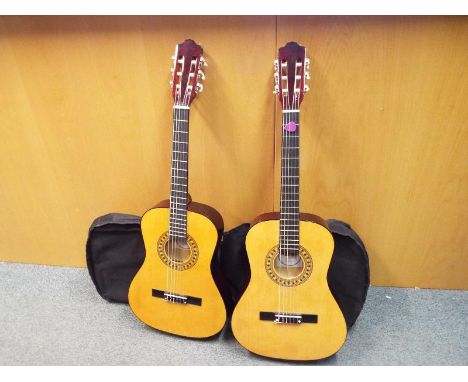 Two Redwood acoustic guitars complete with Stagg carry cases