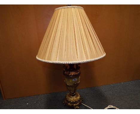 A good quality table lamp by Coach House product number MX074, including shade 80cm (h)
