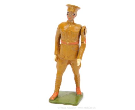 Britains - Un-catalogued Special Paint Figures - US Army Medical Officer, Circa, 1939/41, comprising: Walking Officer, Depict