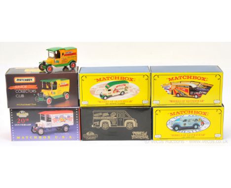 Matchbox Models of Yesteryear a mixed group from the collectable era to include YY012/SA Junior Collectors Club 1912 Ford Mod