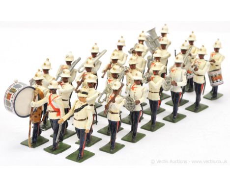 Britains - Set 2186 - Bahamas Police Band - [unlisted export set - 1959/60 only], comprising: European Band Master - Marching