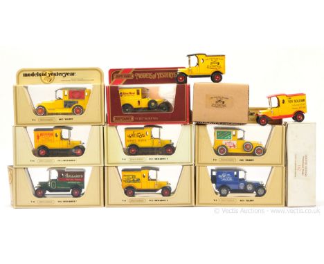 Matchbox Models of Yesteryear Code 3 issues to include Y12 Ford Model T Van - Hollands Pies, similar model but Wheels Totnes 