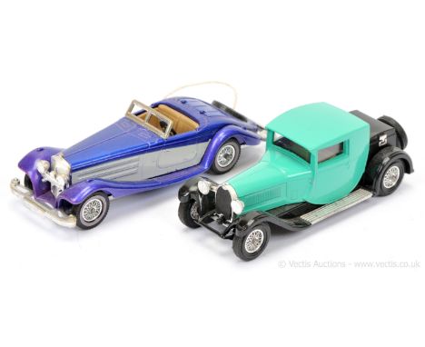 Matchbox Models of Yesteryear a pair of Pre-production colour trial models (1) Y20 1937 Mercedes Benz 540K - metallic blue bo