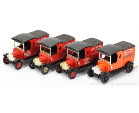 A group of Pre-production Trial Models (1) Y12 Ford Model T Van - Tasty Old Fashioned Enriched Bread - orange body, black cha