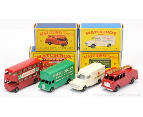 Matchbox Regular Wheels group of Mid-Late 1960's issue Models to include (1) 5d London Routemaster Bus - "BP Visco-Static" la