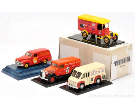 Matchbox Models of Yesteryear Code 2 issues (1) Ford TT Van - Ronald McDonald Magic Million Ball 1997, 1 of 200; (2) GMC Van 