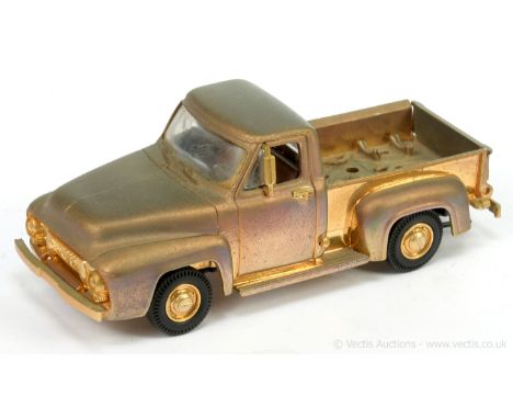 Matchbox Models of Yesteryear 1953 Ford F-100 Pick-up Truck - unusual model finished in gold plating (has tarnished in places