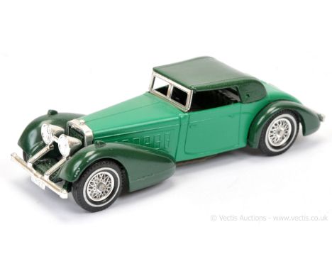 Matchbox Models of Yesteryear Y17 1938 Hispano Suiza - Pre-production colour trial model - dull green body, dark green chassi