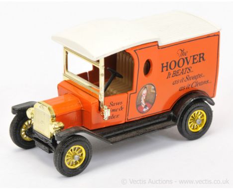 Matchbox Models of Yesteryear Y12 1912 Ford Model T Van colour trial model "Hoover" - orange body with cast type 2 doors, wit