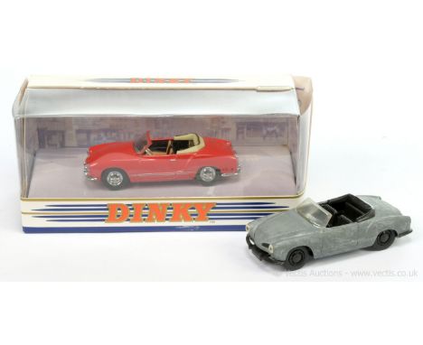 Matchbox Dinky DY035/A 1968 VE Karmann-Ghia Convertible pair (1) Pre-production model - bare metal with black interior, black