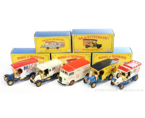 Matchbox Models of Yesteryear Code 2 Issues - (1) Renault AG Van - "MICA 2000 15 years of MICA" - off-white body, dark blue c