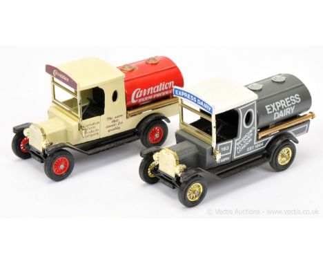 Matchbox Models of Yesteryear Y3 1912 Ford Model T Tanker - Colour trial pair (1) grey body and tank, black chassis without Y