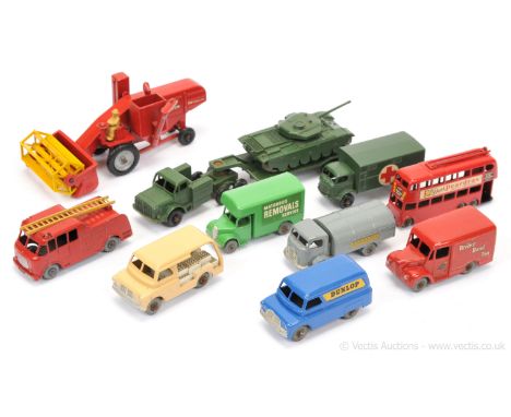 Matchbox Regular Wheels Group of 1950's issue Mostly Commercial &amp; Public Service Vehicles to include (1) Major pack M3 Mi