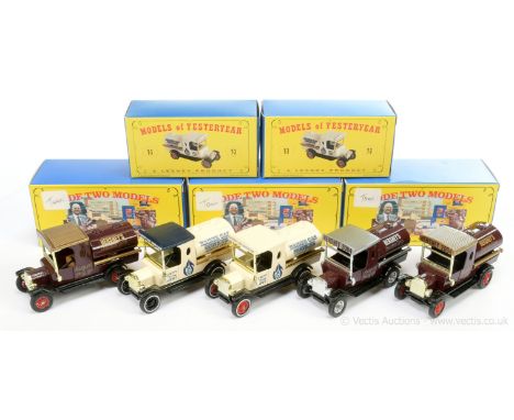 Matchbox Models of Yesteryear Code 2 issues all are Y3 Ford Model T Tankers (1) "Haines Gas Services" - cream body, matt blac