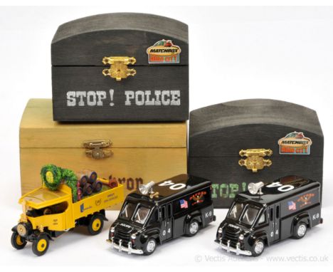 Matchbox Models of Yesteryear group of Code 2 models (1) "Landskron" Foden Steam Wagon - yellow with gold cab roof, barrel lo