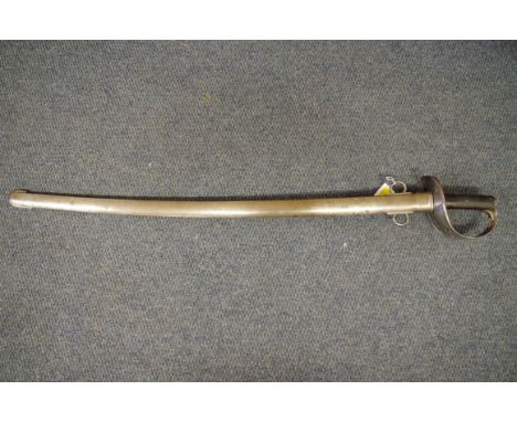 A British 1885 pattern cavalry troopers sword and steel scabbard, by Weyersberg Kirschbaum &amp; Cie, Solingen. 