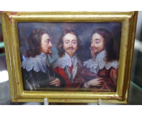 Joy Stanley Ricketts after Sir Anthony Van Dyke, triple portrait of Charles I; triple portrait of Queen Henrietta Maria, a pa