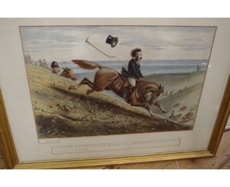 After John Leech,&nbsp;six fox hunting lithographs, 40 x 63.5cm. 
