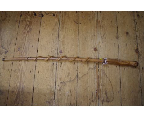 Ethnographica:&nbsp;a Zulu staff or walking stick. 