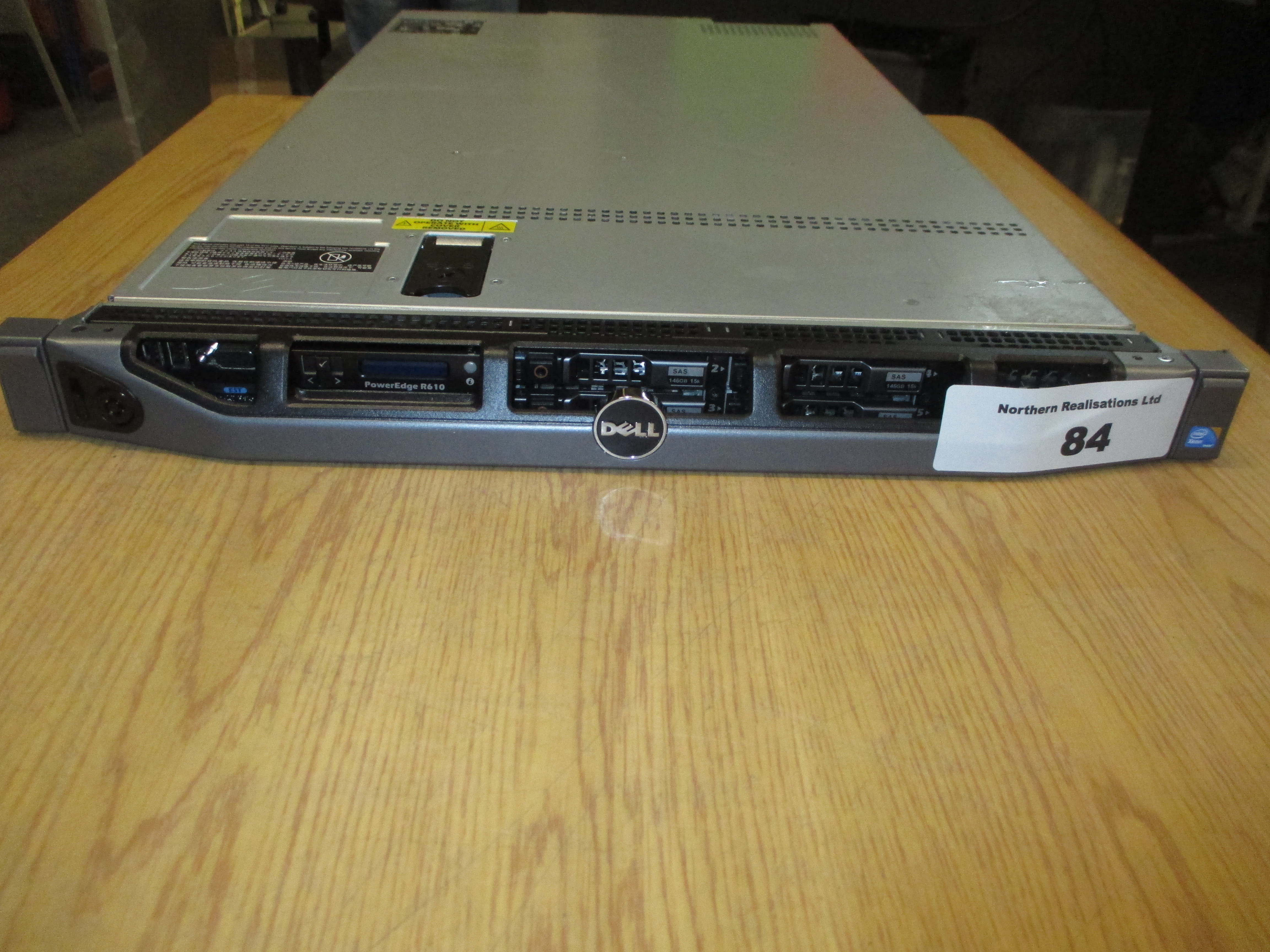 DELL POWEREDGE R610 1U RACKMOUNT FILE SERVER. 2 X QUAD CORE 2.66GHZ