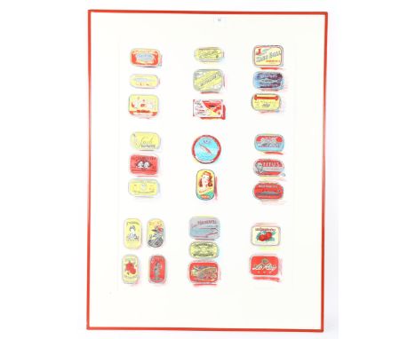 Glynn Boyd Harte (1948 - 2003), large lithograph, Sardines II, signed in pencil, no. 9/75, 87cm x 61cm, framed 