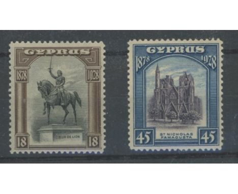 1928 18pi Mint &amp; 45pi U/M, fine. SG 130-131 Cat £72 (2)