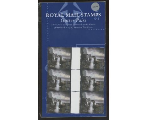 2000 Fire &amp; Light 26p Gutter Block of 6 Format Pack unopened as issued. Previously unrecorded.