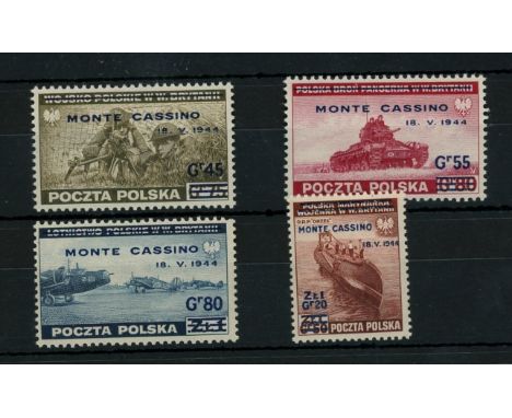 1944 Monte Cassino set U/M. SG 494-7 Cat £68 (4)