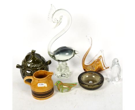 Murano glass bird, glass birds etc 