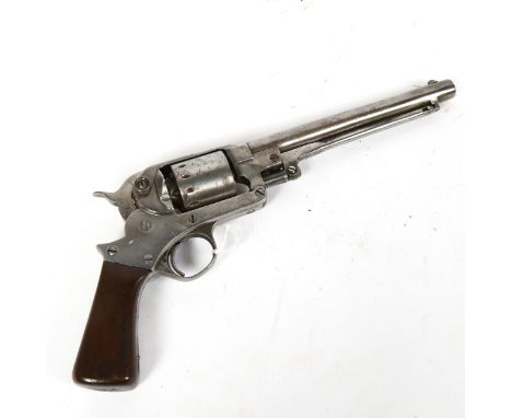 An American Colt style revolver pistol, serial no. 45457, barrel length 18cm 