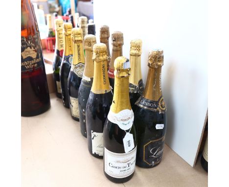 12 bottles of various Champagne and other sparkling wine, including Moet and Lanson 