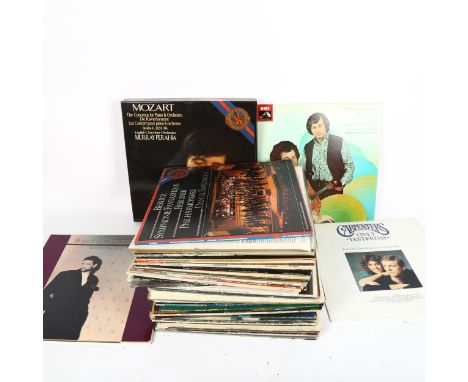 A quantity of Vintage vinyl LPs and records, mostly Classical 