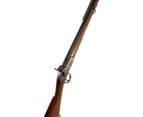 A percussion cap musket, the lock engraved '1856 Tower' with 'VR' engraved beneath the crown cipher, the walnut stock with mi