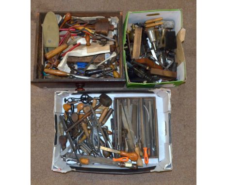 A quantity of modern and vintage hand tools.